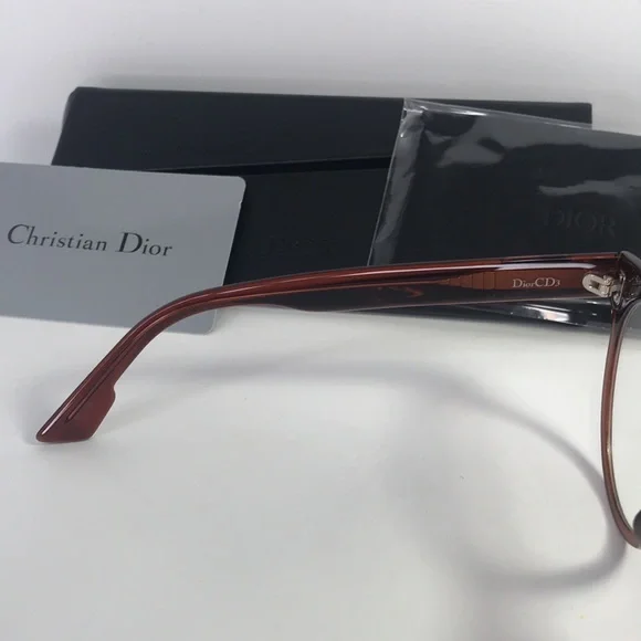 New Authentic Dior Ladies Tortoise Aviator/Pilot Eyeglass Frames DIORCD3
